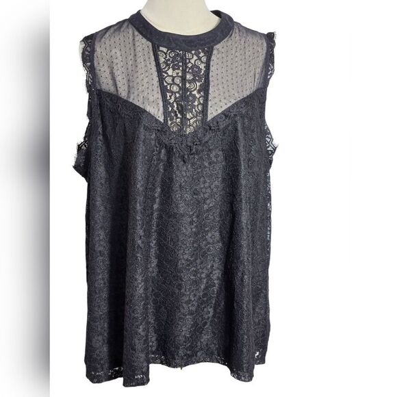 torrid Tops - Torrid Black Lace Sleeveless Top
